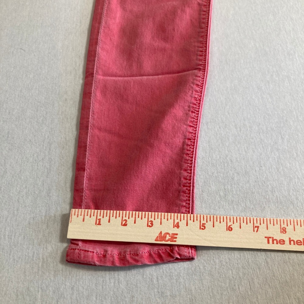 Hudson Skinny Jeans Womens 28 Faded Pink Stretch Denim WM407JFD Made in USA - Picture 9 of 16
